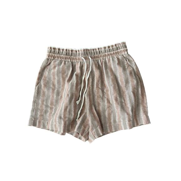 Forever 21 Boho Elastic Waist Breathable Shorts Coastal Beach Drawstring Size XS - Picture 1 of 5